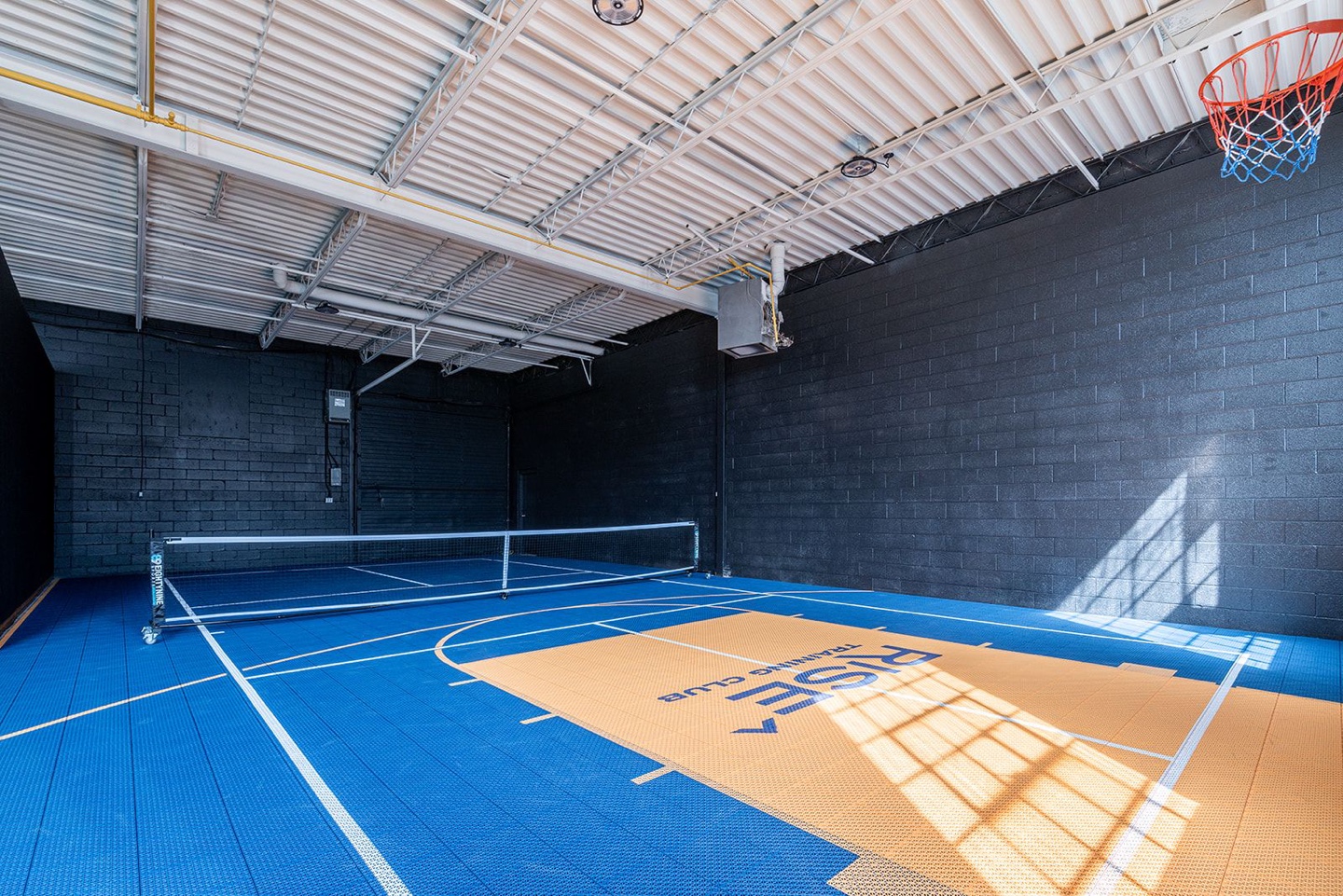 Pickleball court at Rise Training Club